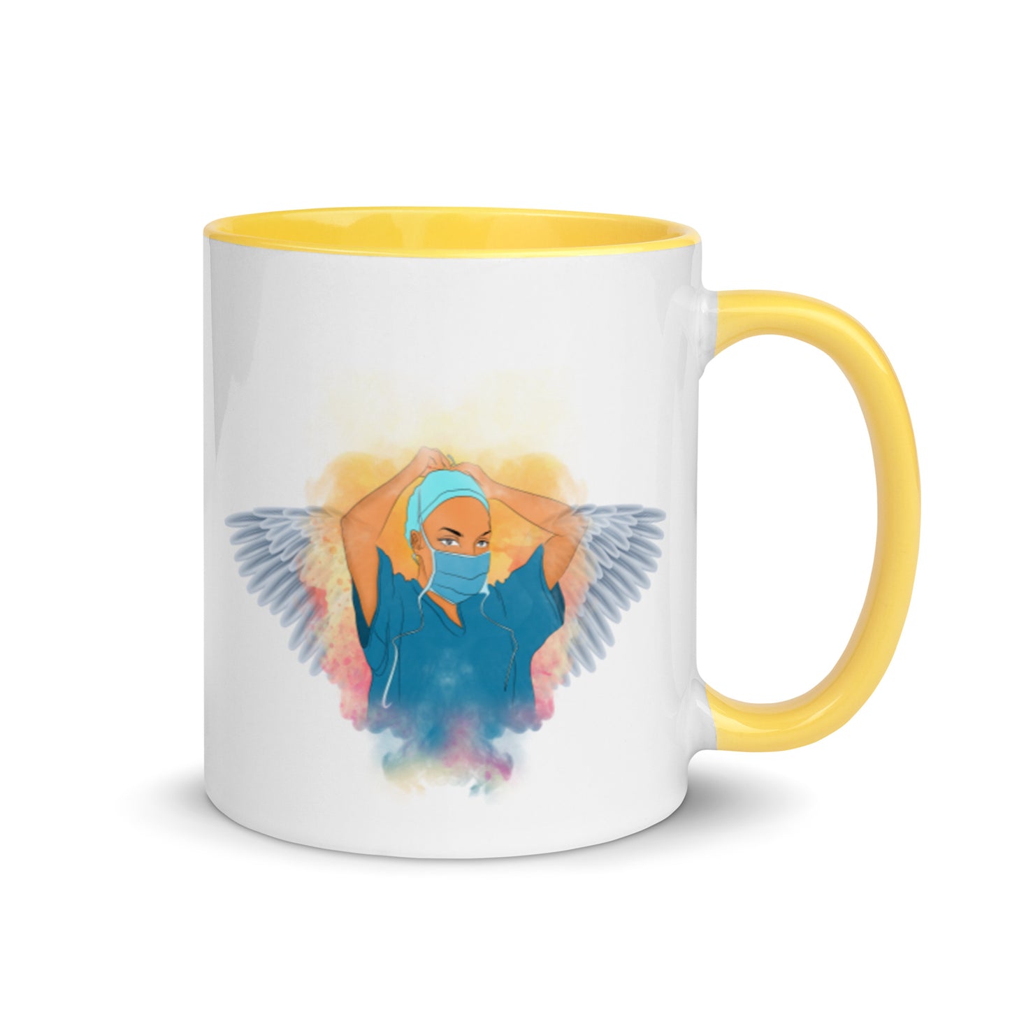 Nurse Is Angel Mug with Color Inside