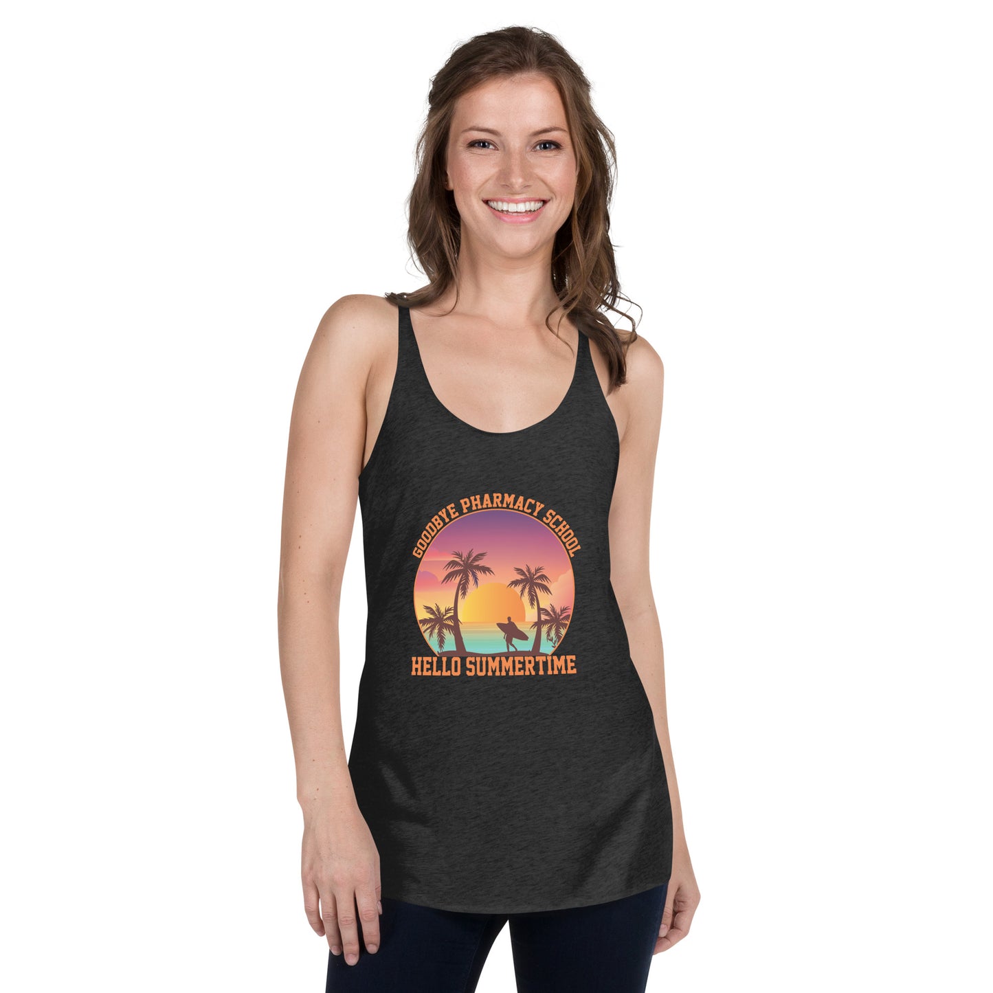 Goodbye Pharmacy School Women's Racerback Tank
