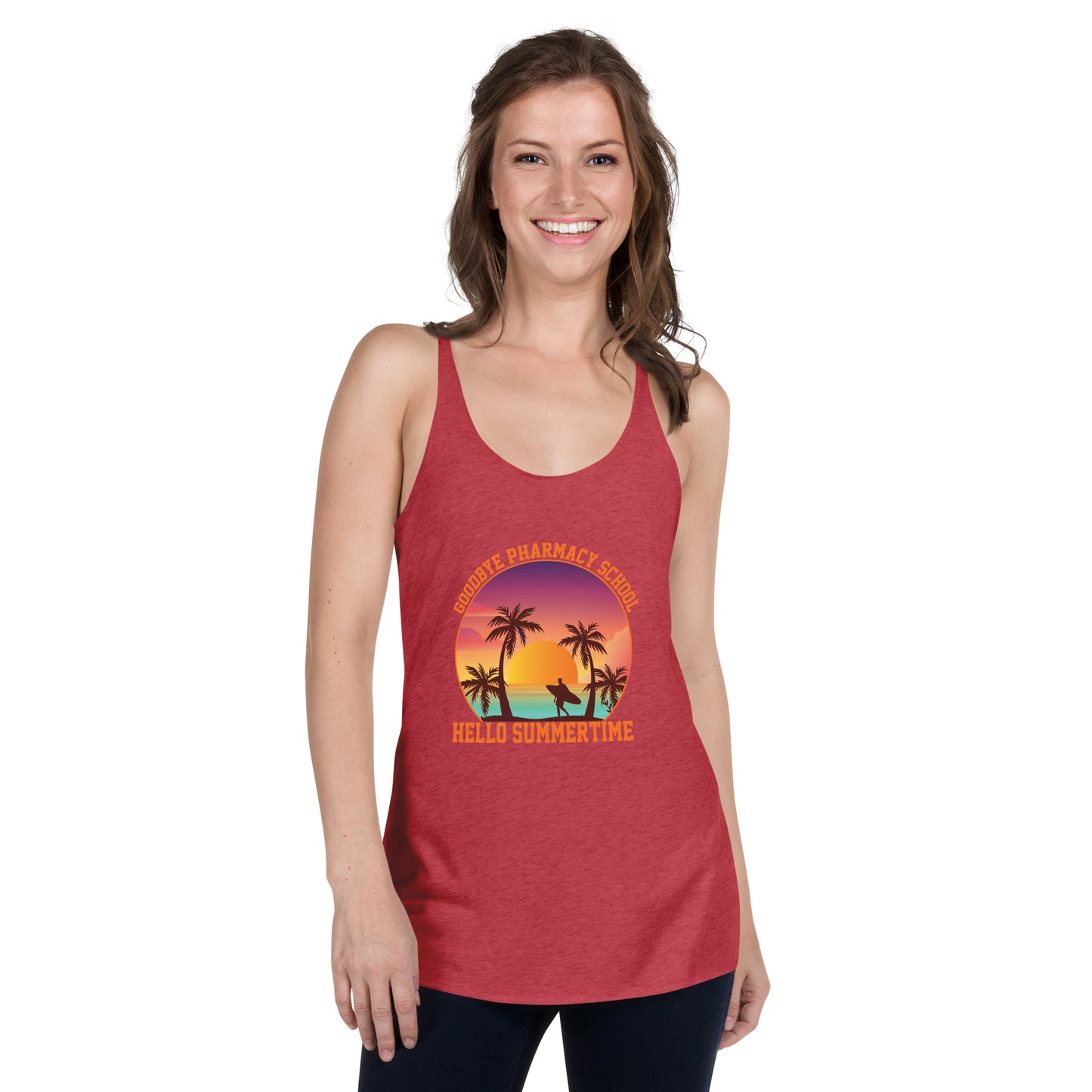 Goodbye Pharmacy School Women's Racerback Tank