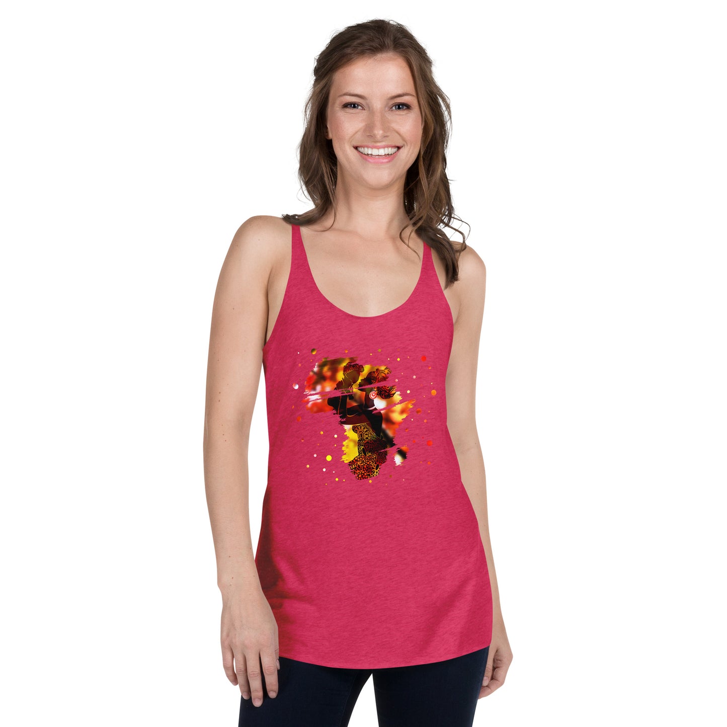 Mom With Child Women's Racerback Tank