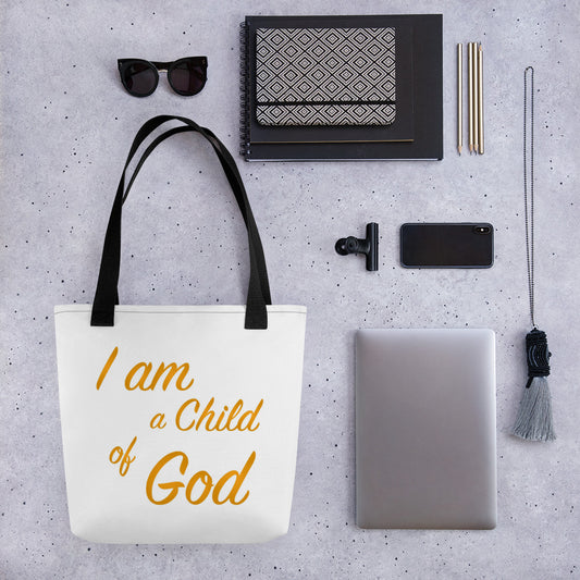 I Am A Child Of God Tote bag