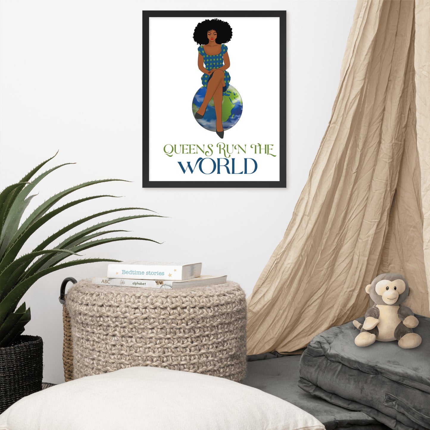 “Queens” Run The World Framed poster