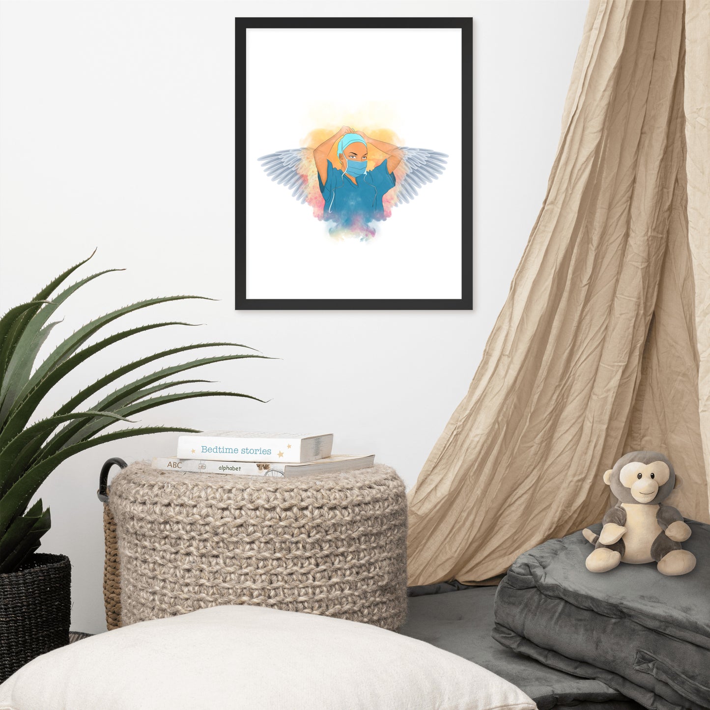 Nurse Is Angel Framed poster