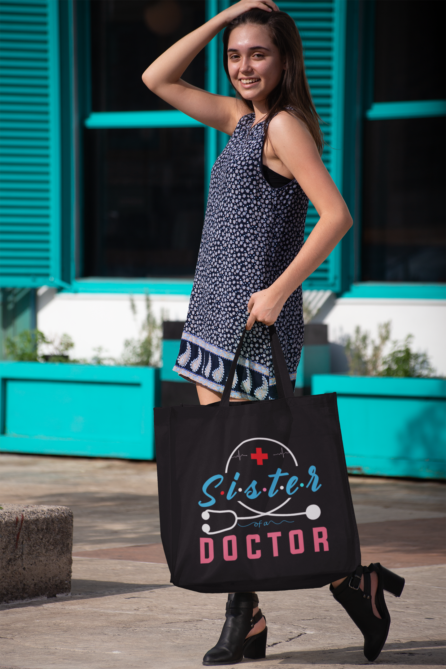 Sister Of A Doctor Tote Bag