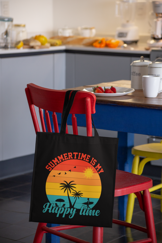 Summertime Is My Happy Time Tote Bag