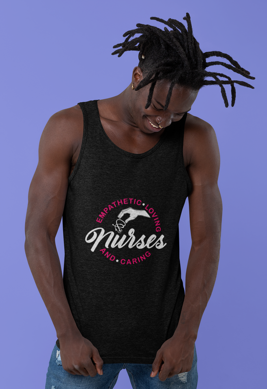 Empathetic Loving And Caring Nurses Men's Unisex Tank Top