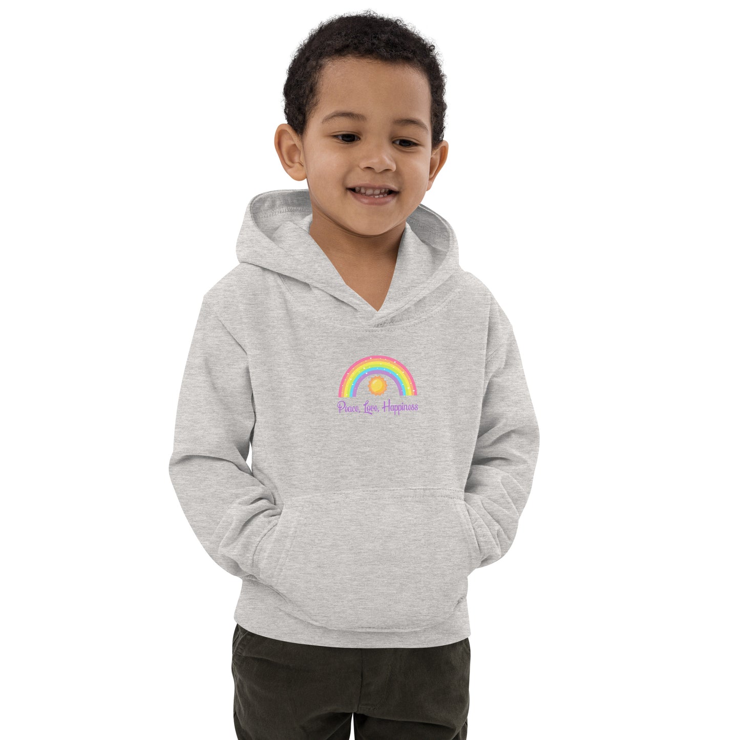 Peace, Love, Happiness Kids Hoodie