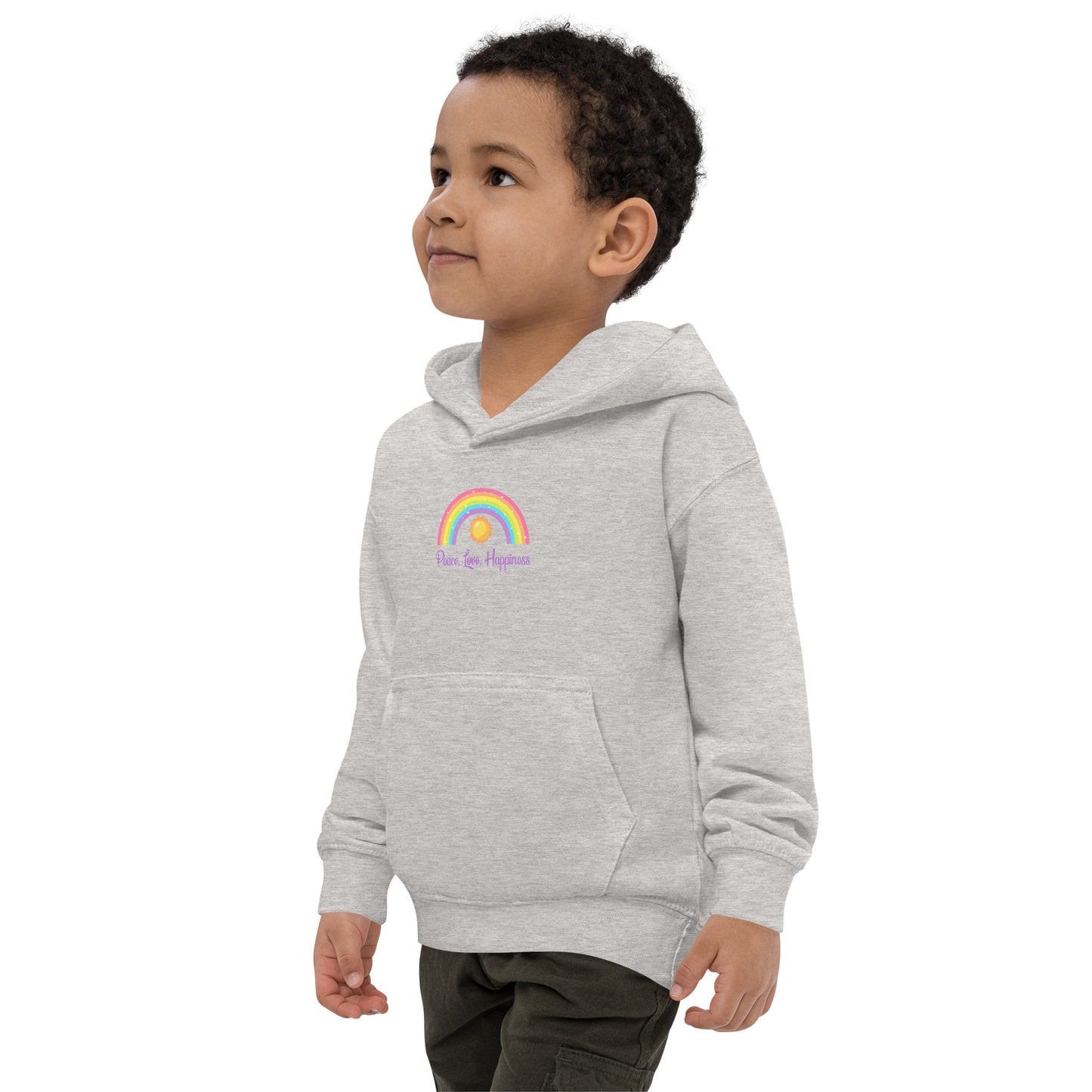 Peace, Love, Happiness Kids Hoodie