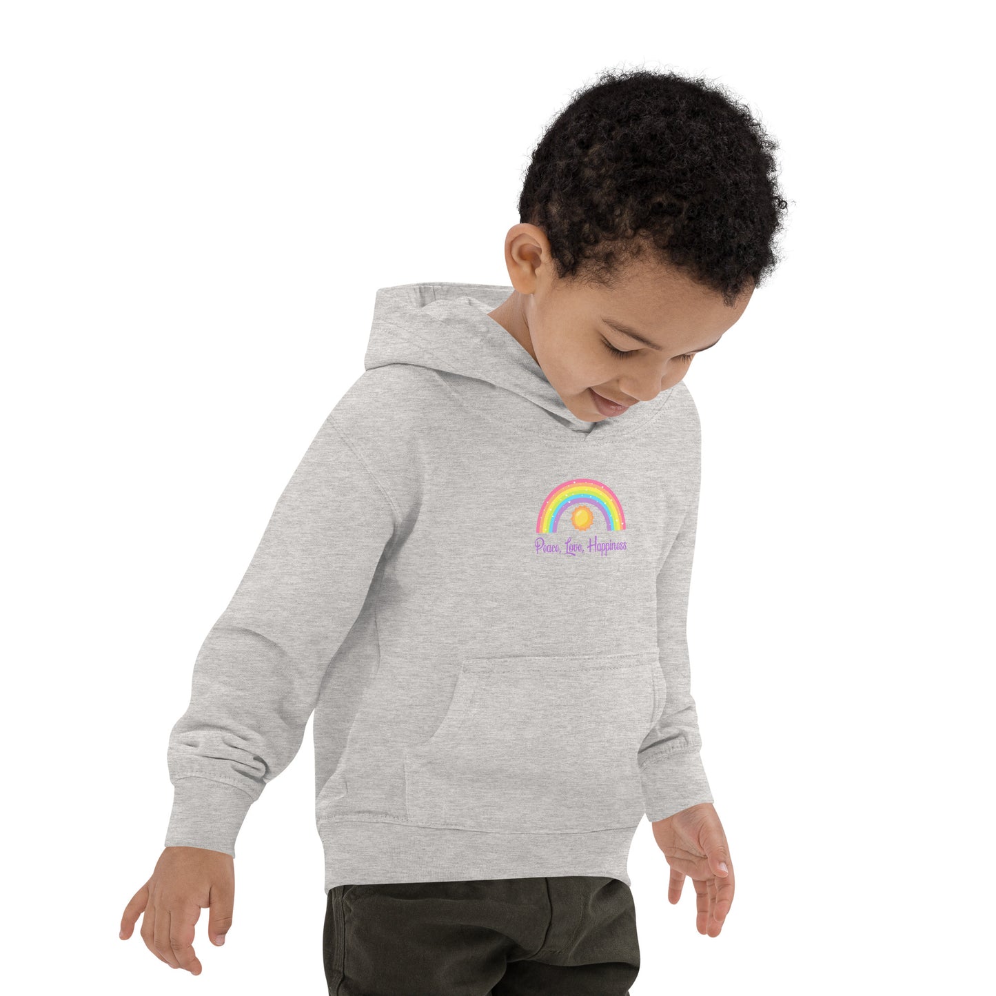 Peace, Love, Happiness Kids Hoodie