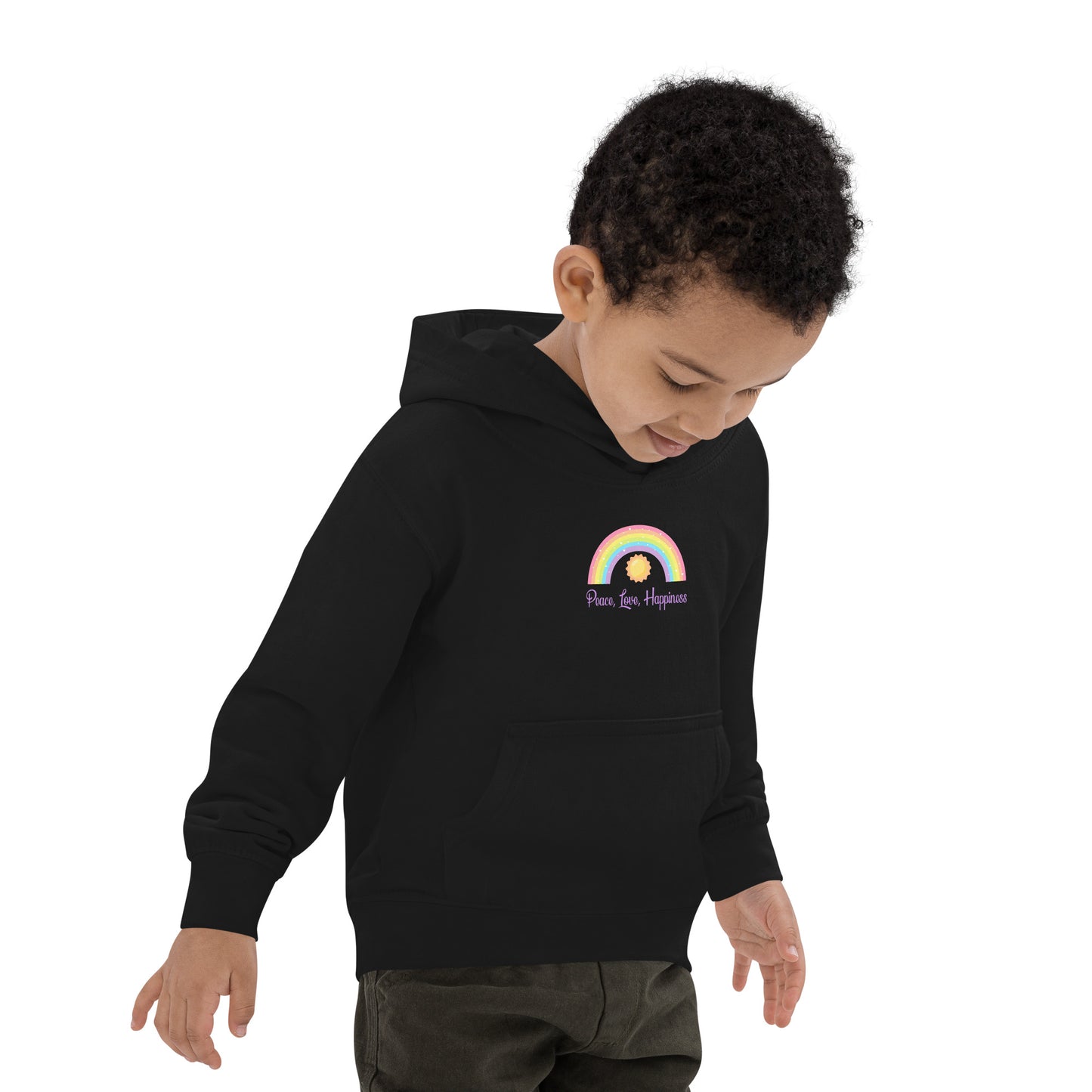 Peace, Love, Happiness Kids Hoodie