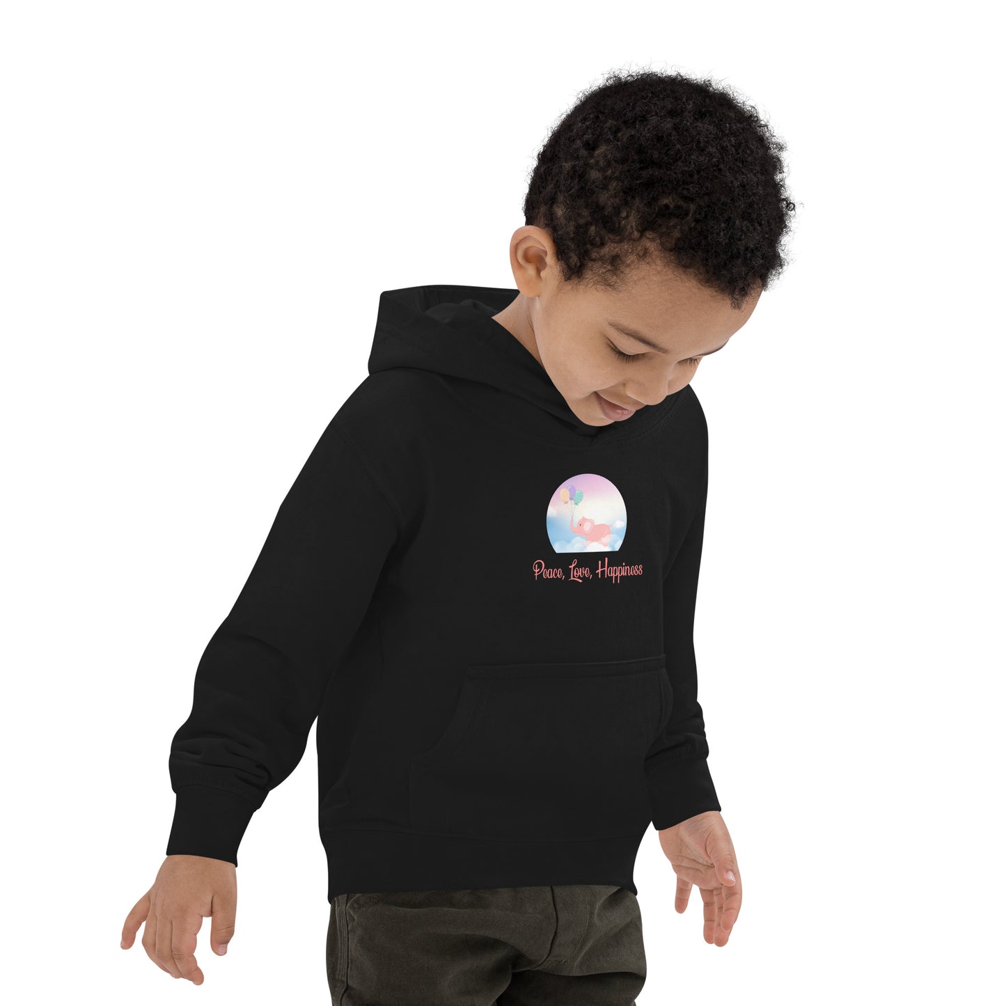 Peace, Love, Happiness Kids Hoodie