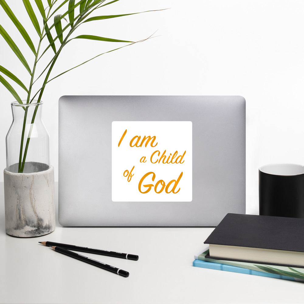 I Am A Child Of God Bubble-free stickers