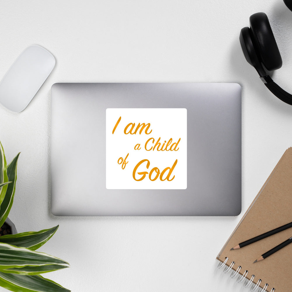 I Am A Child Of God Bubble-free stickers