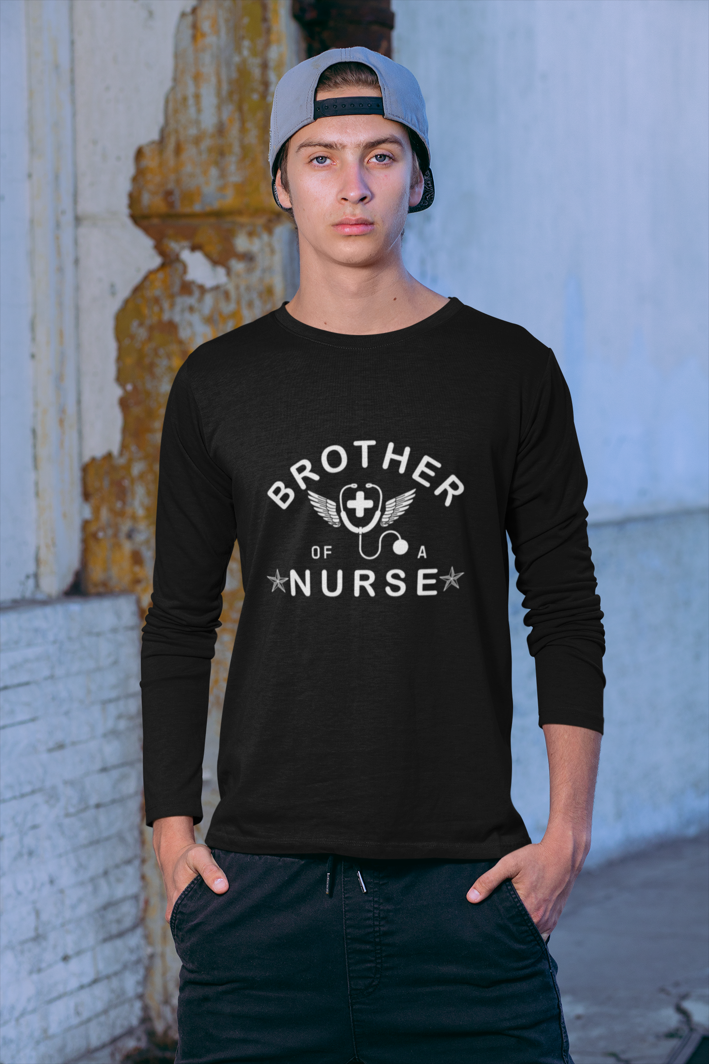 Brother Of A Nurse Unisex Long Sleeve Tee