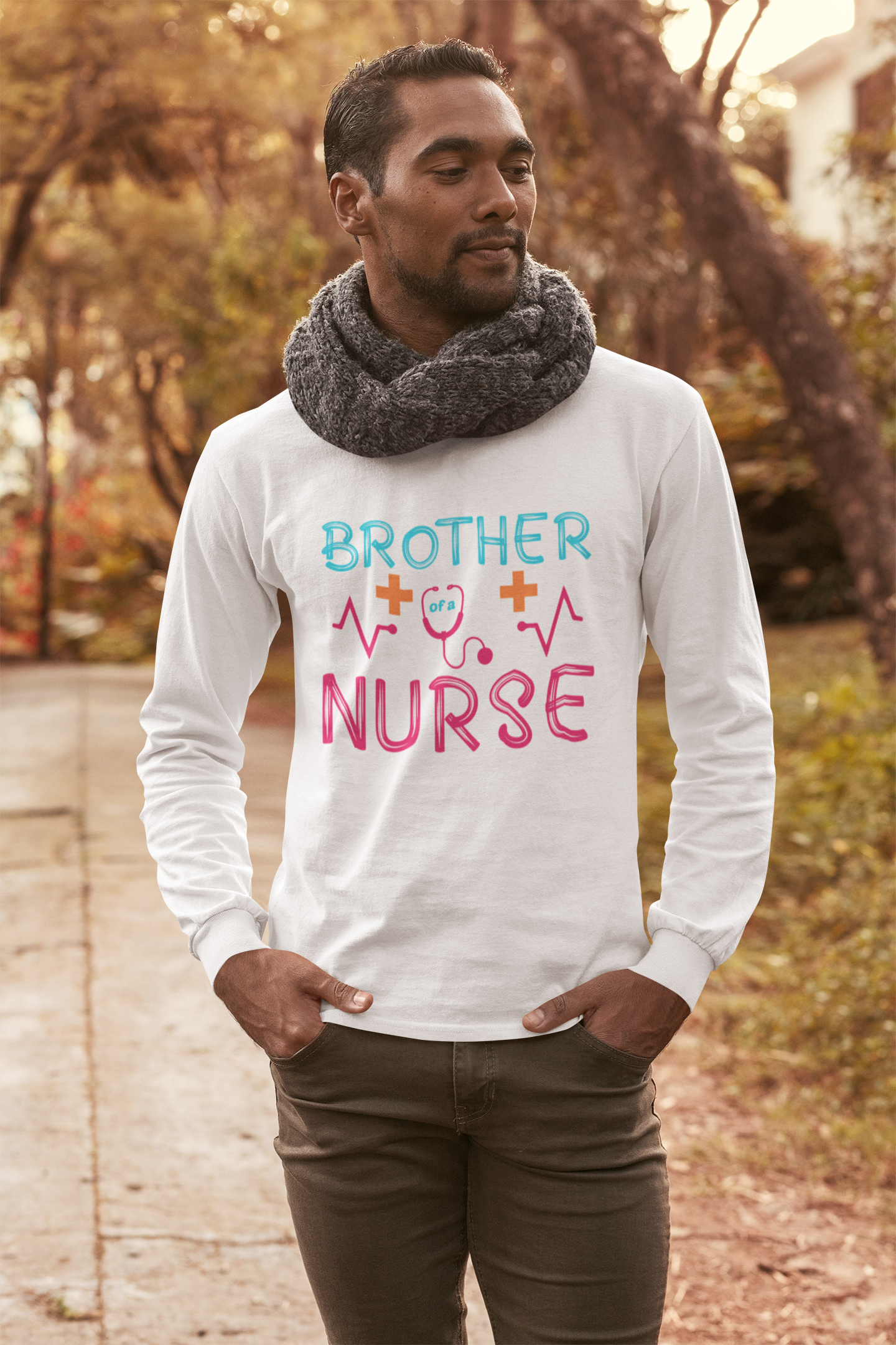 Brother Of A Nurse Unisex Long Sleeve Tee