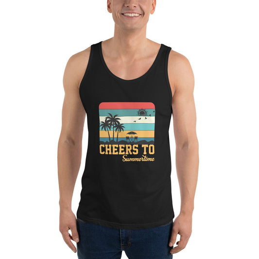 Cheers To Summertime Men's Unisex Tank Top