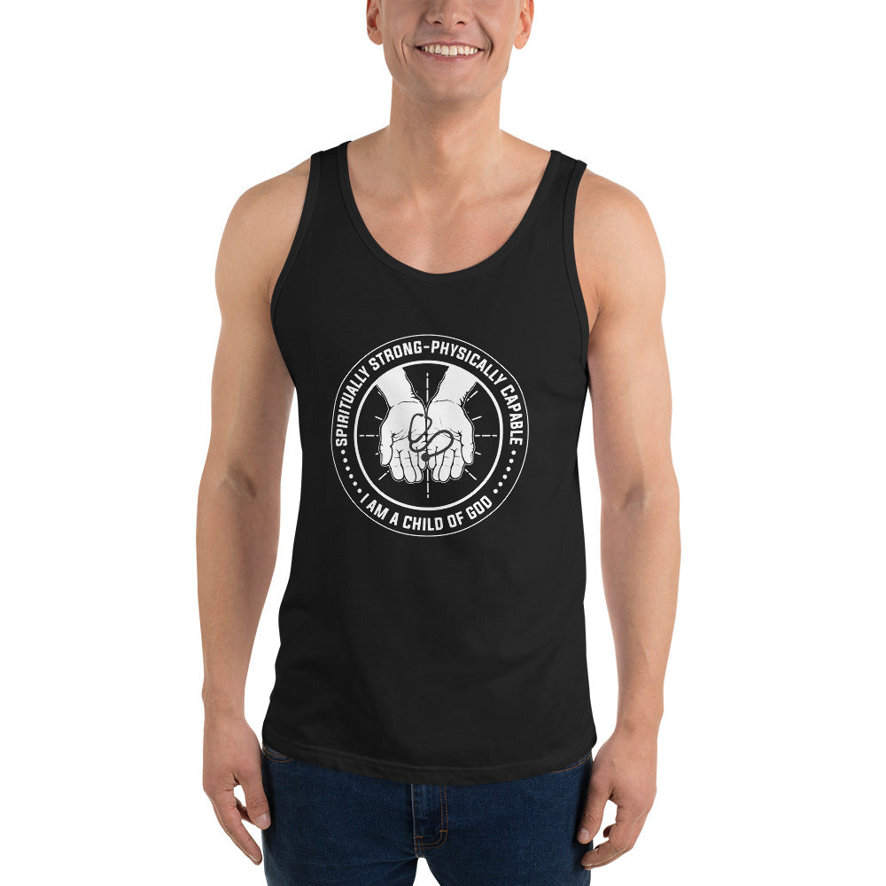 Spiritually Strong Physically Capable Men's Unisex Tank Top