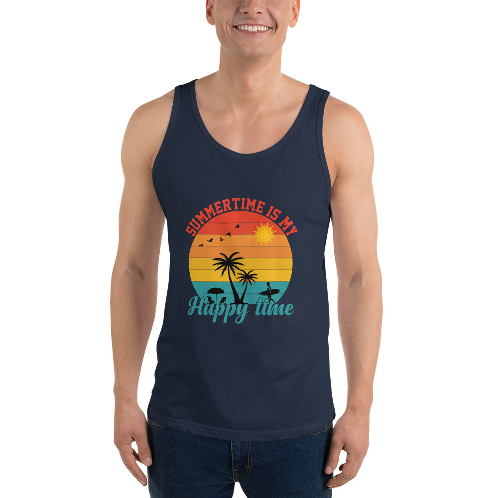 Summertime Is My happy time Men's Unisex Tank Top