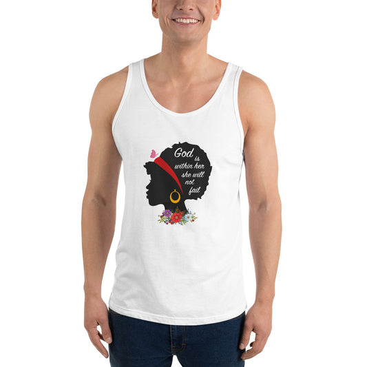 God Is Within Her Men's Unisex Tank Top