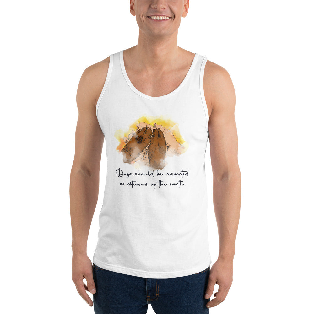 Dogs Should Be Respected Men's Unisex Tank Top