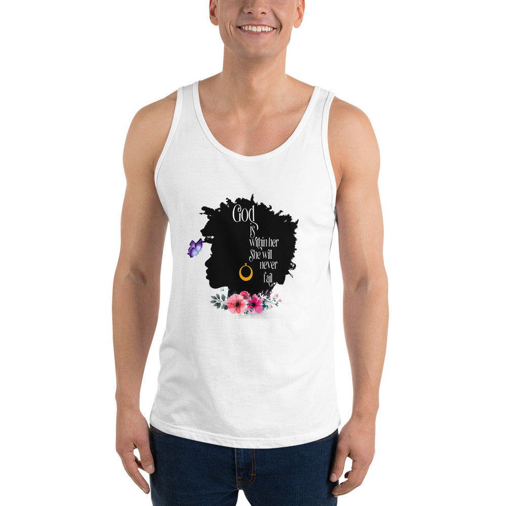 God Is Within Her Men's Unisex Tank Top