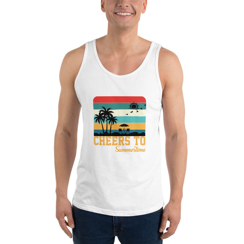 Cheers To Summertime Men's Unisex Tank Top