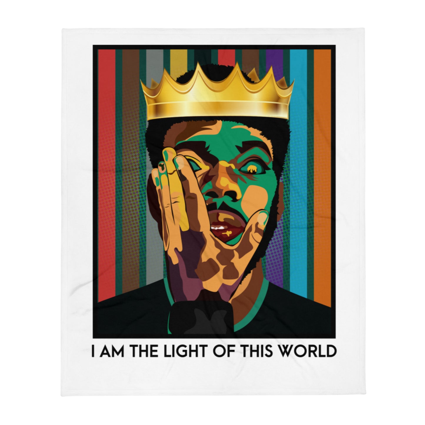 I Am The Light Of This World Throw Blanket