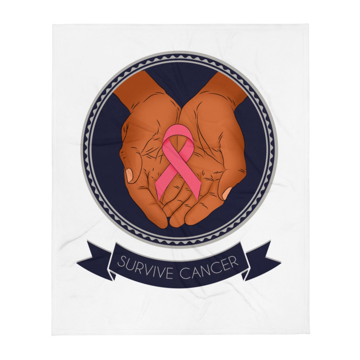 Survive Cancer Throw Blanket