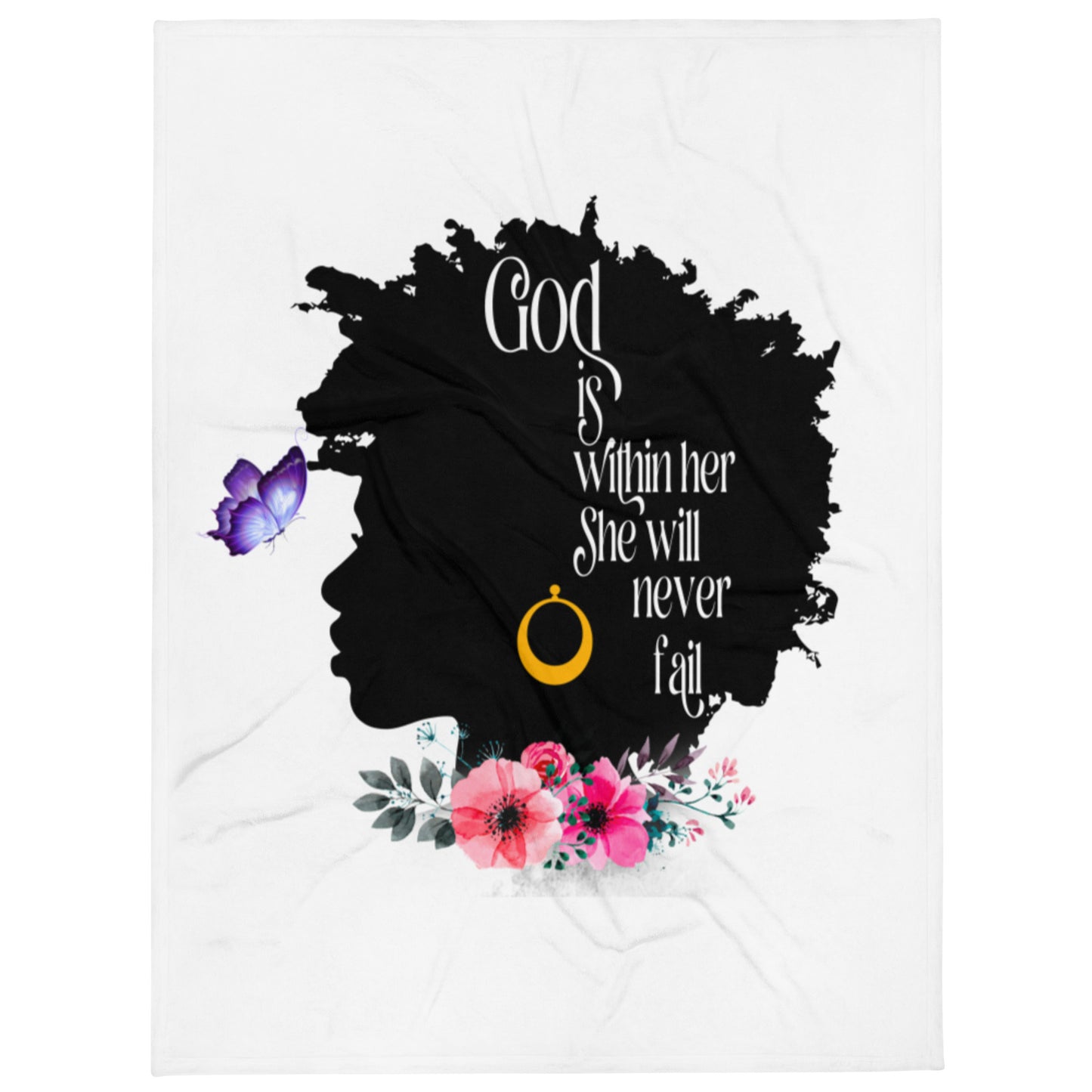 God is within her she will not fail Throw Blanket