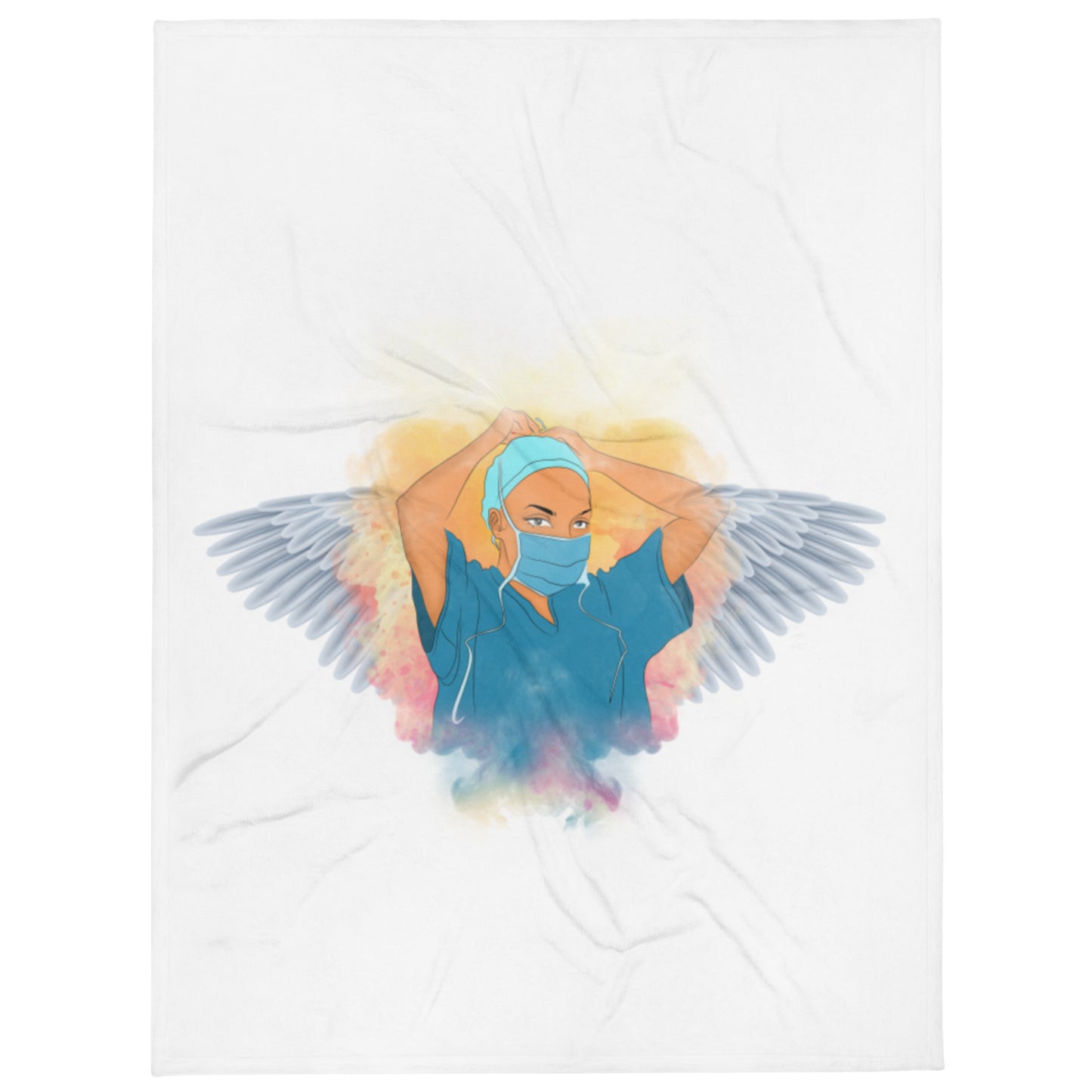 Nurse Is Angel Throw Blanket