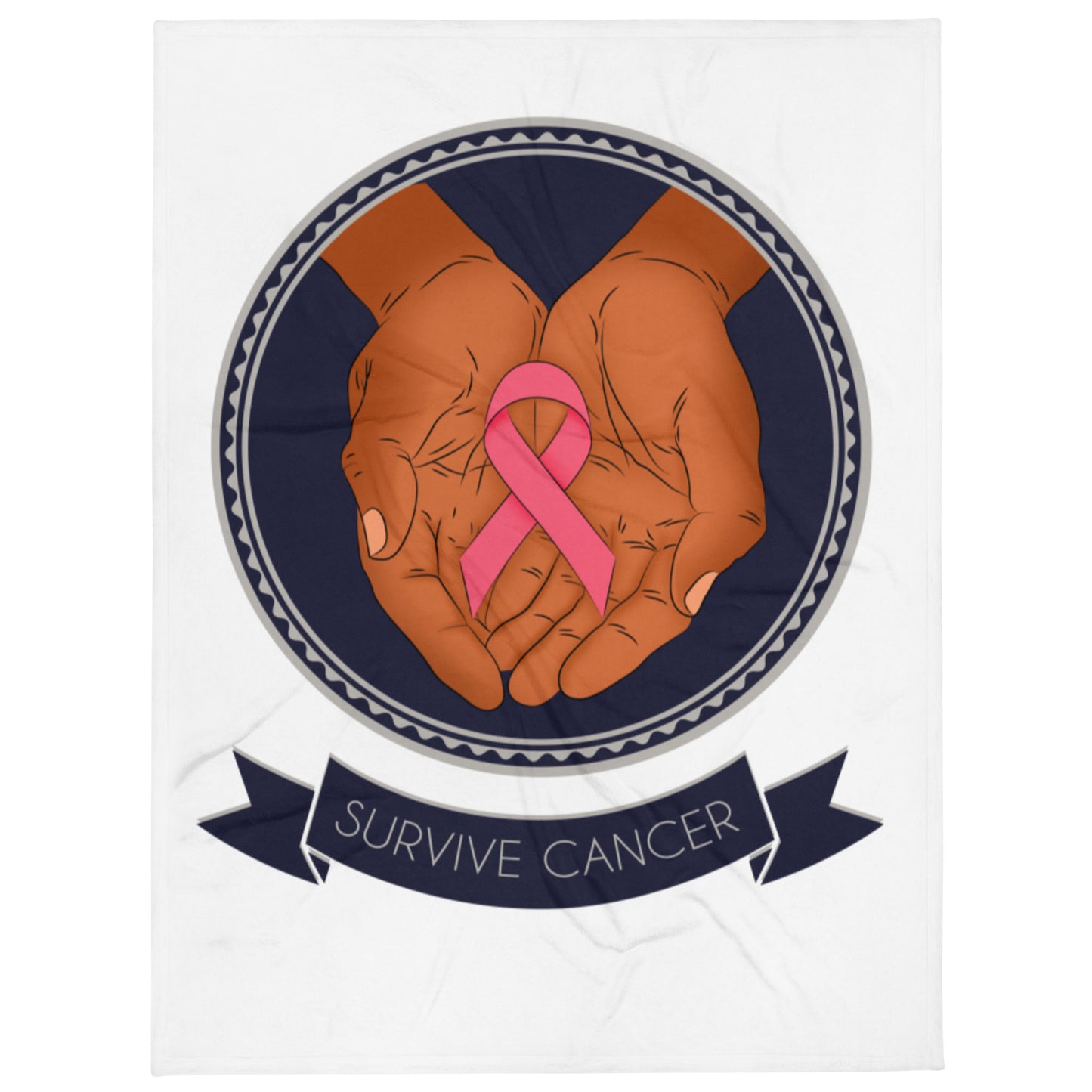 Survive Cancer Throw Blanket