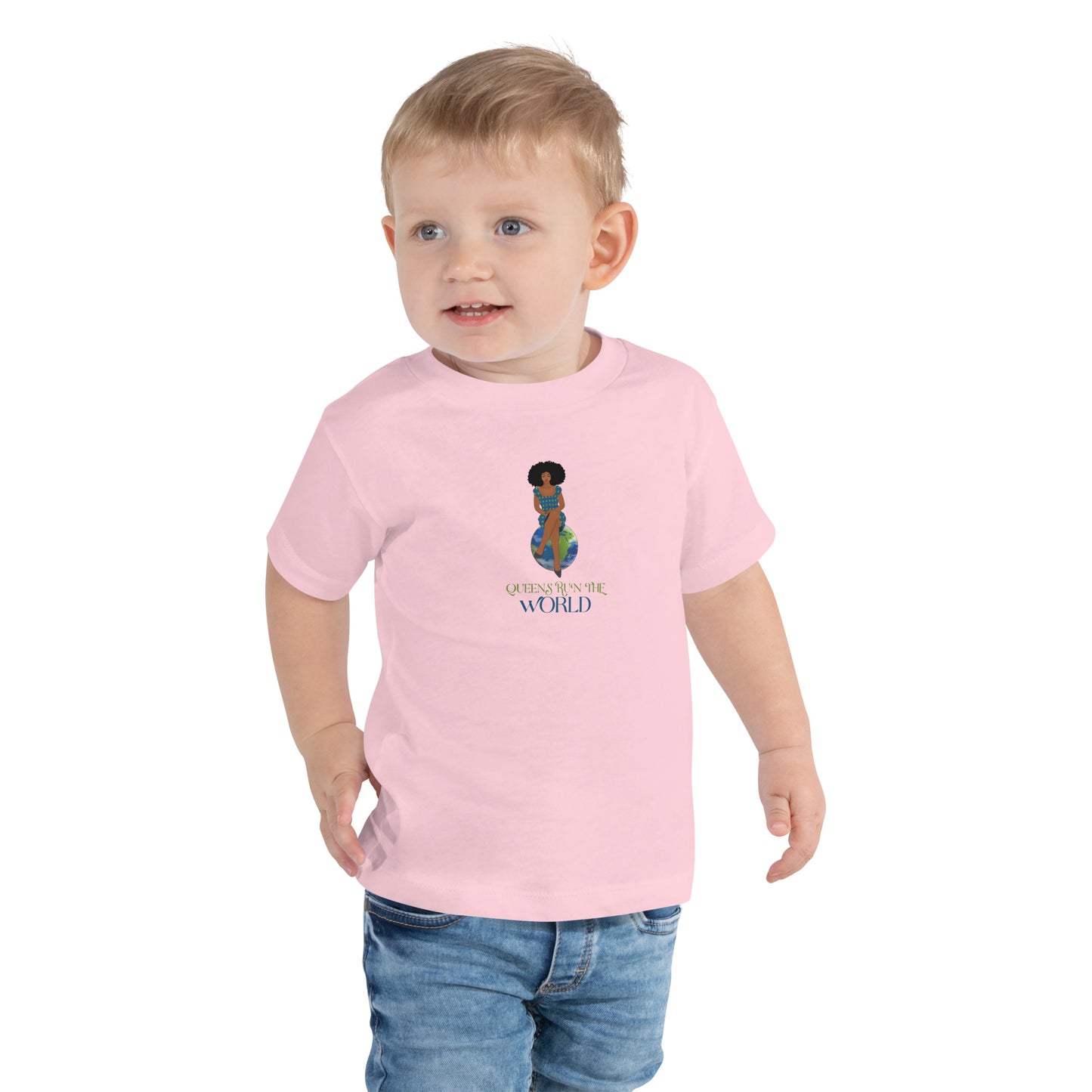 “Queens” Run The World Toddler Short Sleeve Tee