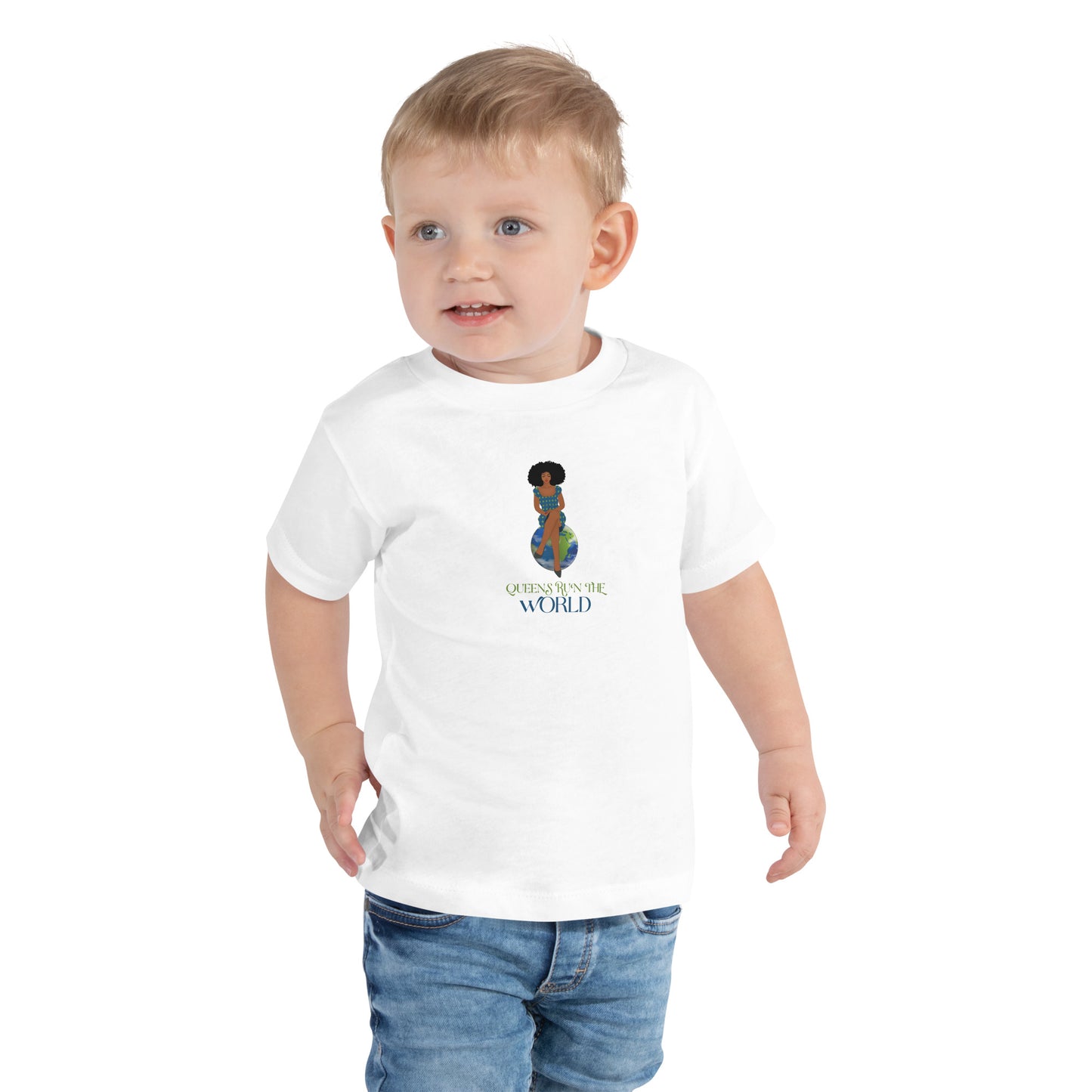 “Queens” Run The World Toddler Short Sleeve Tee