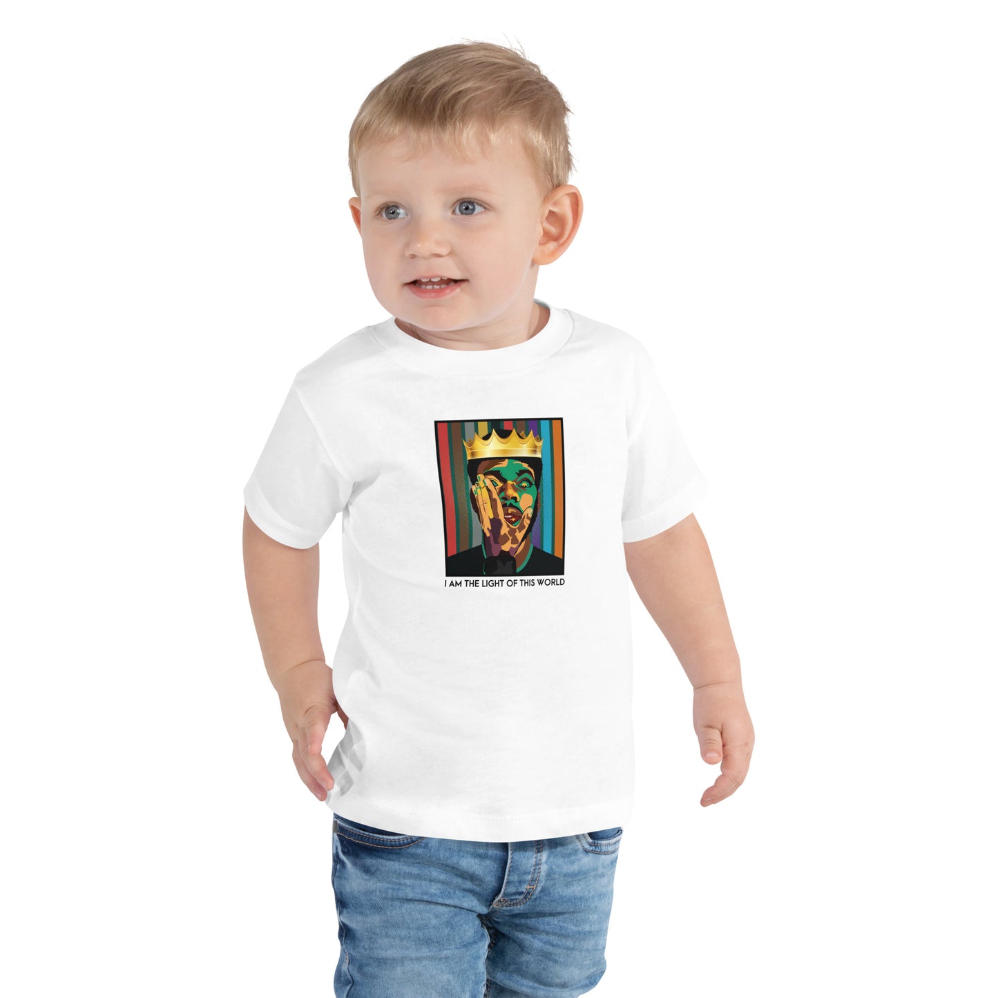 I Am The Light Of This World Toddler Short Sleeve Tee