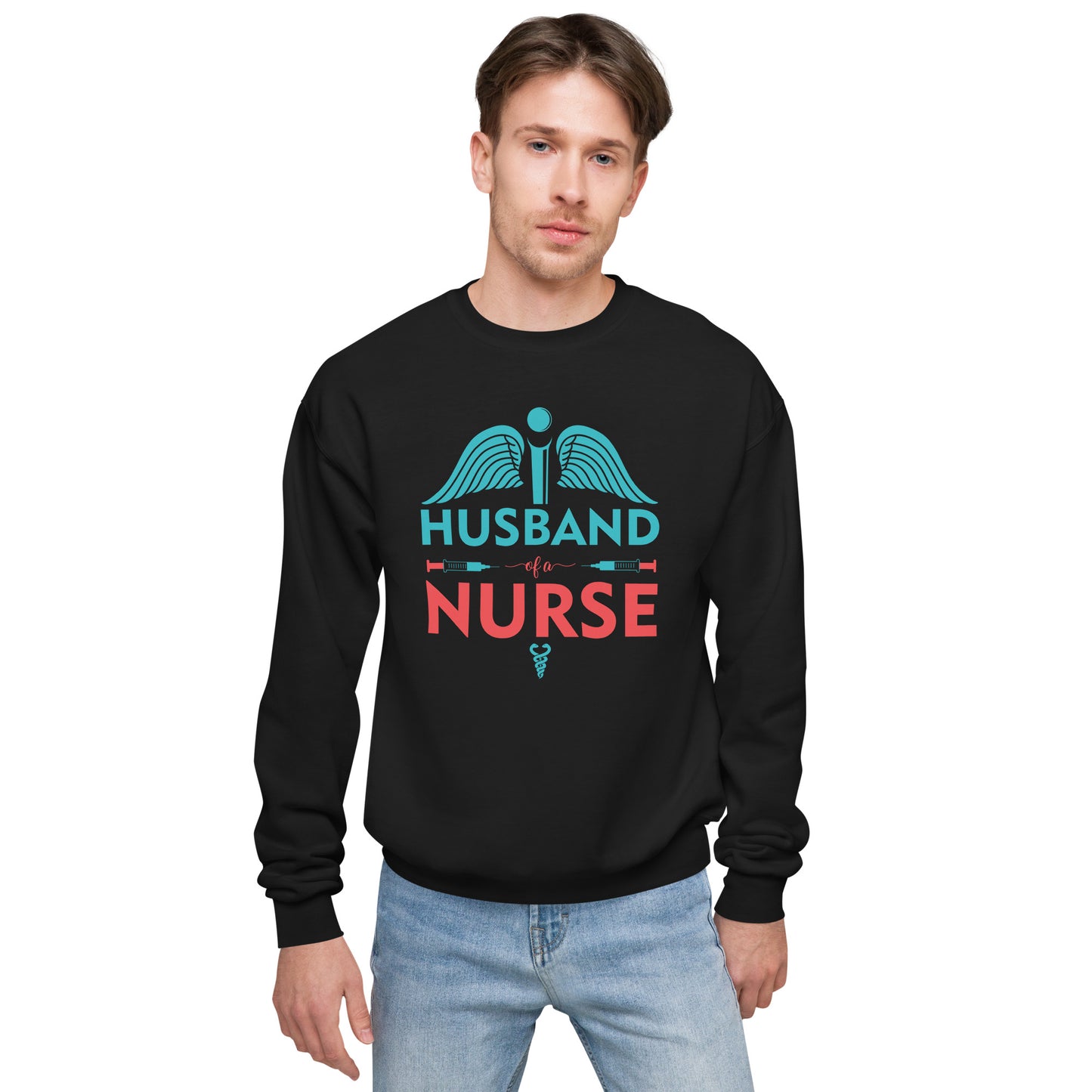 Husband Of A Nurse Unisex fleece sweatshirt