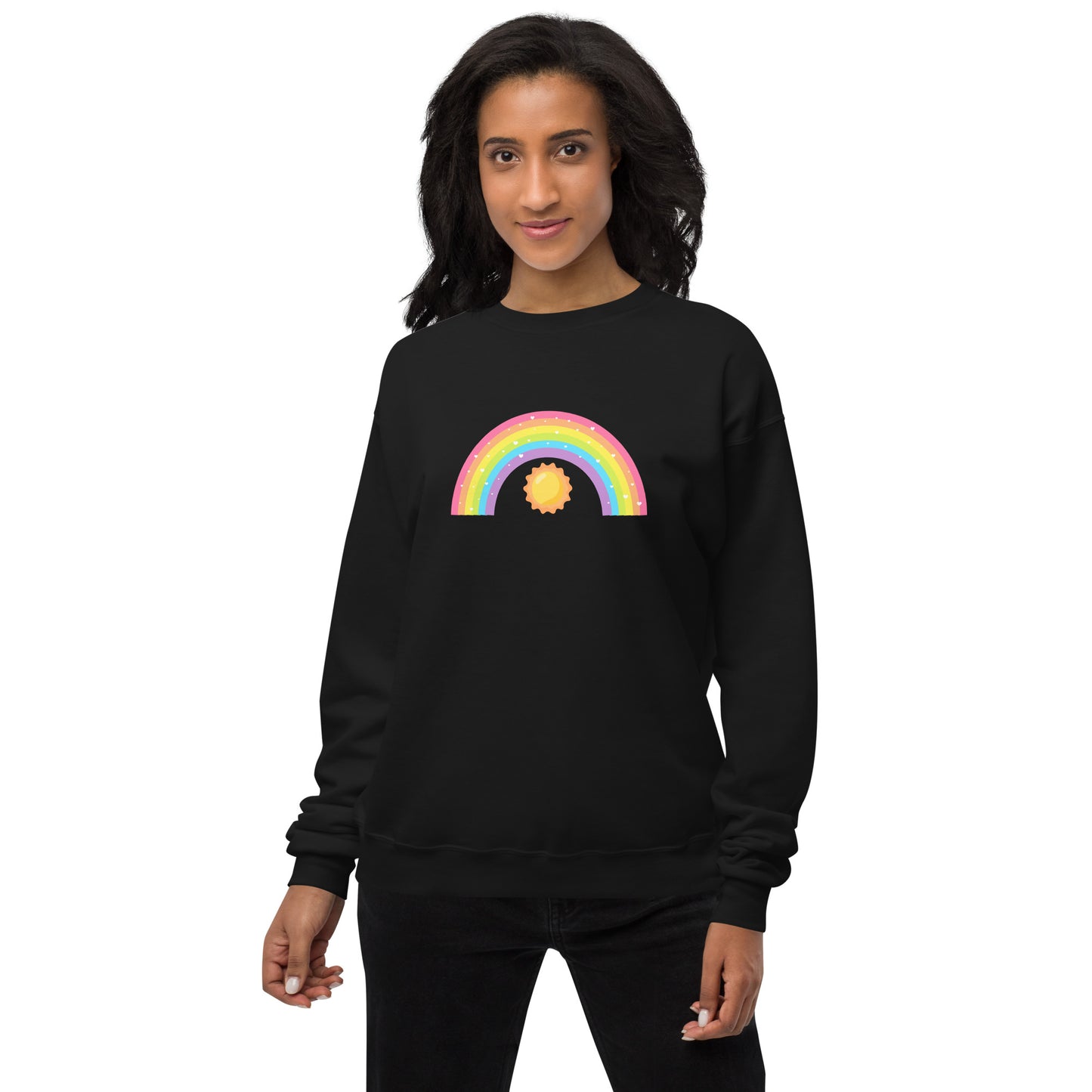 Rainbow Unisex fleece sweatshirt