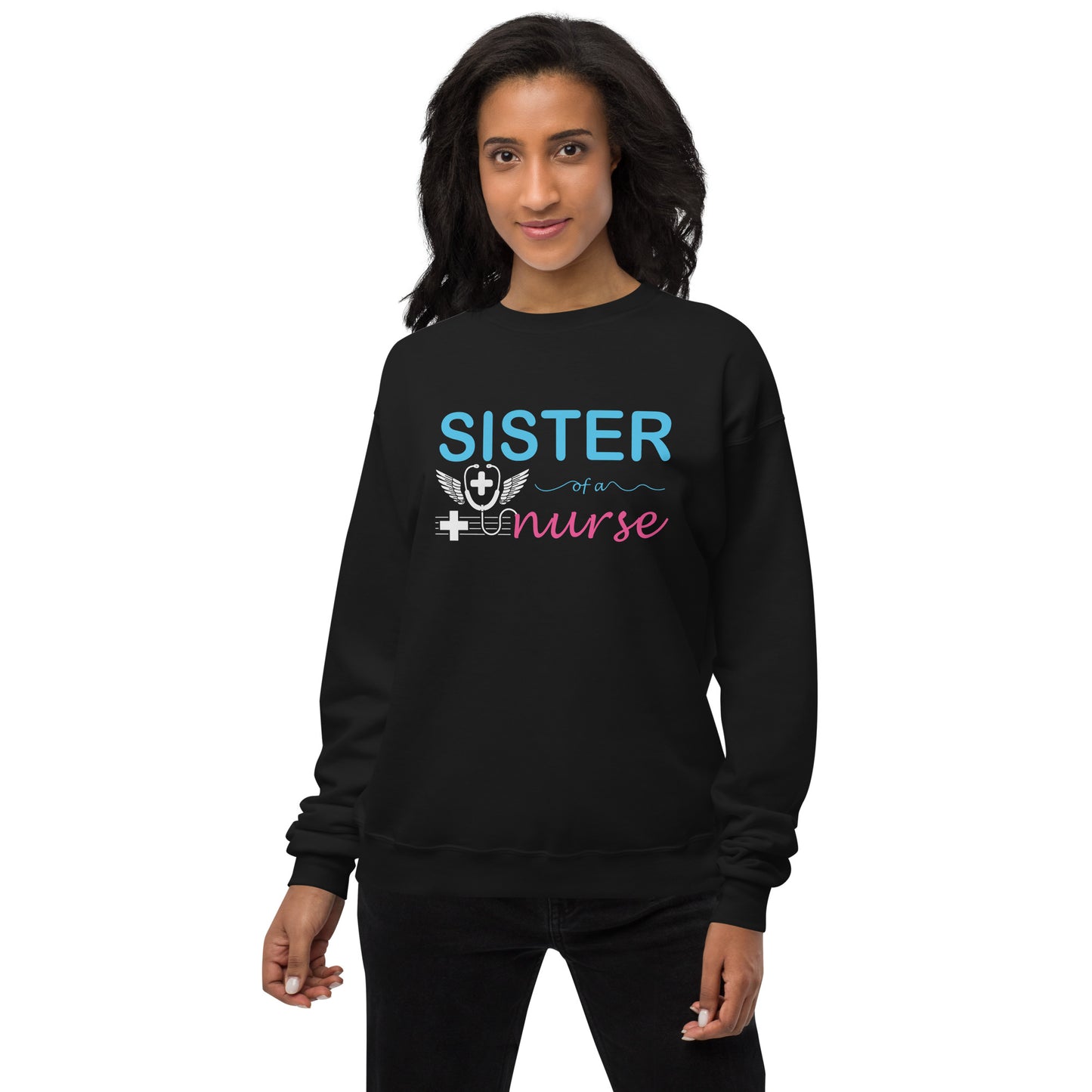 Sister Of A Nurse Unisex fleece sweatshirt