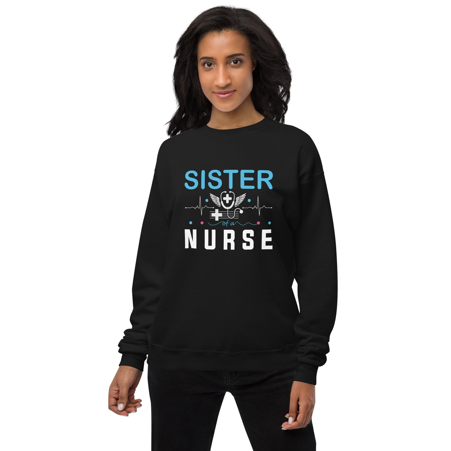 Sister Of A Nurse Unisex fleece sweatshirt