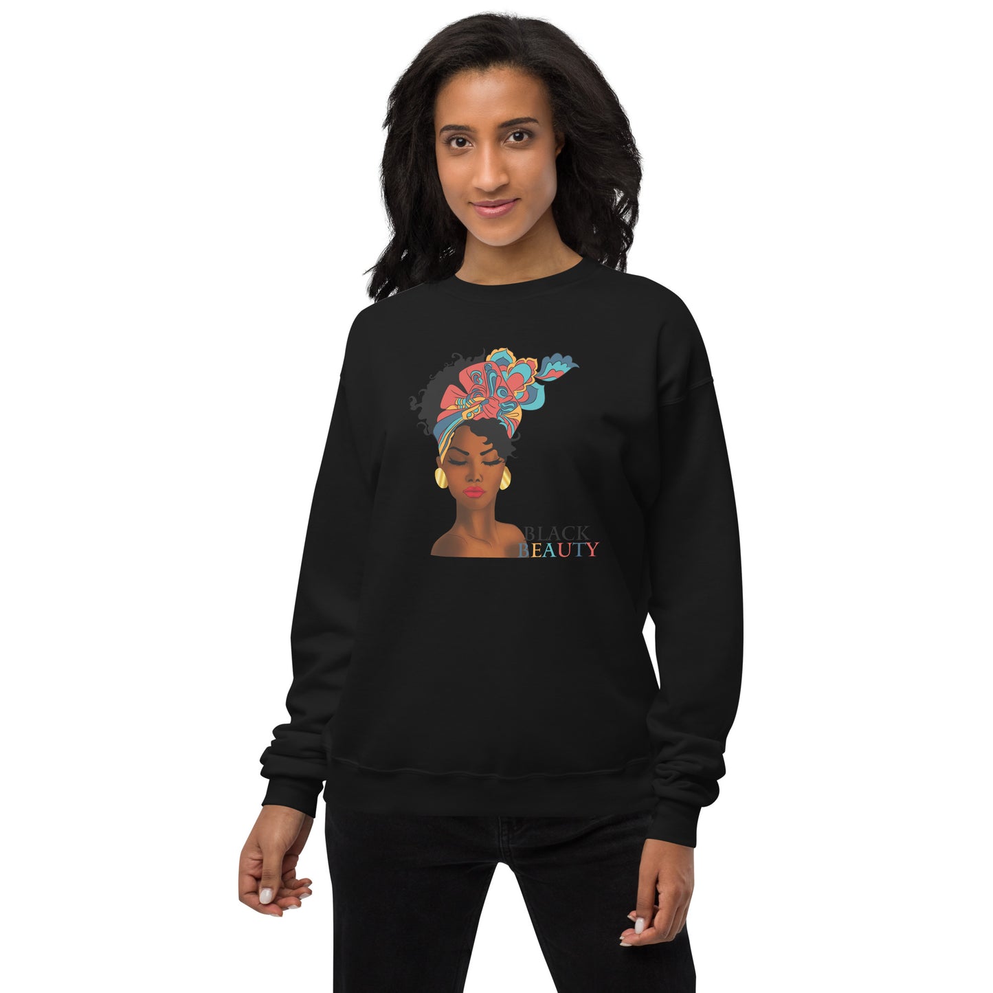 Black Beauty Unisex fleece sweatshirt