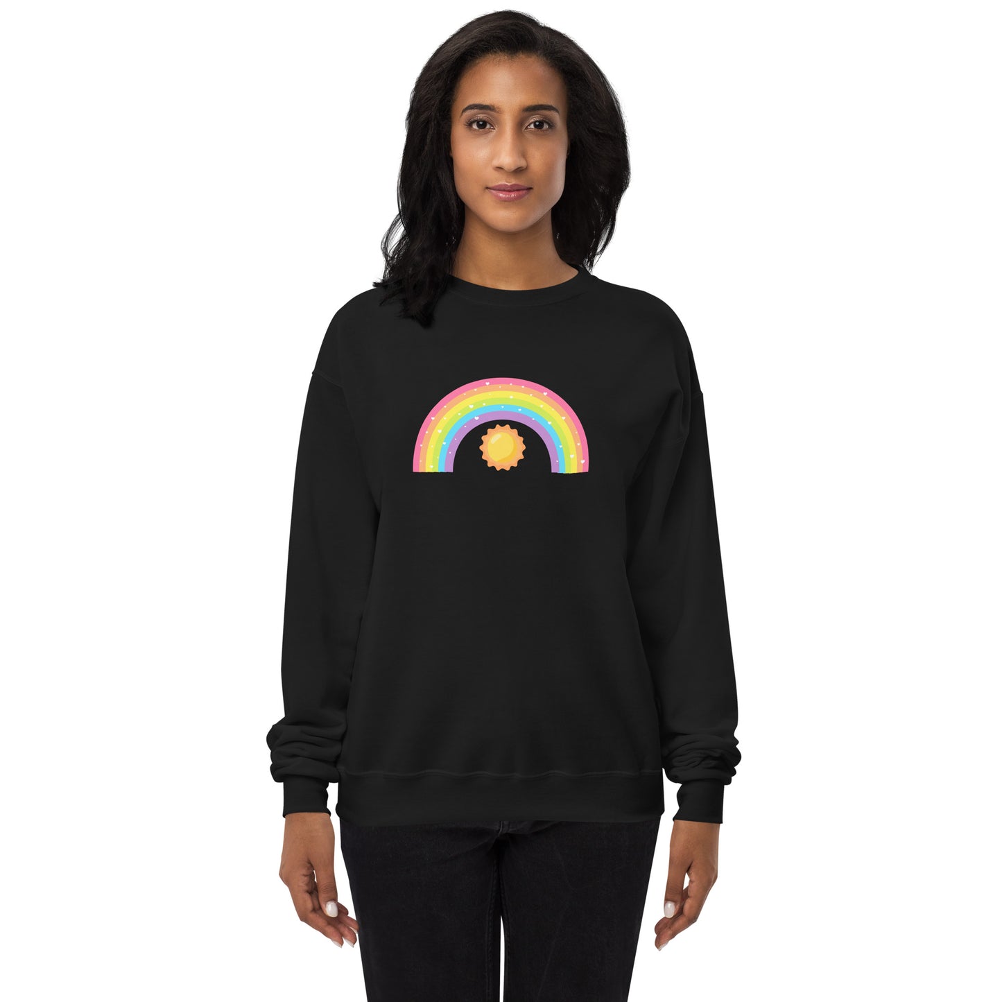 Rainbow Unisex fleece sweatshirt