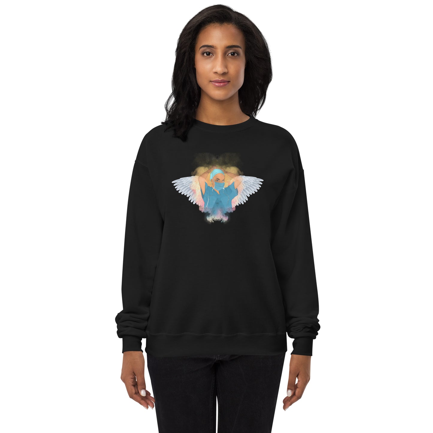 Nurse Is Angel Unisex fleece sweatshirt