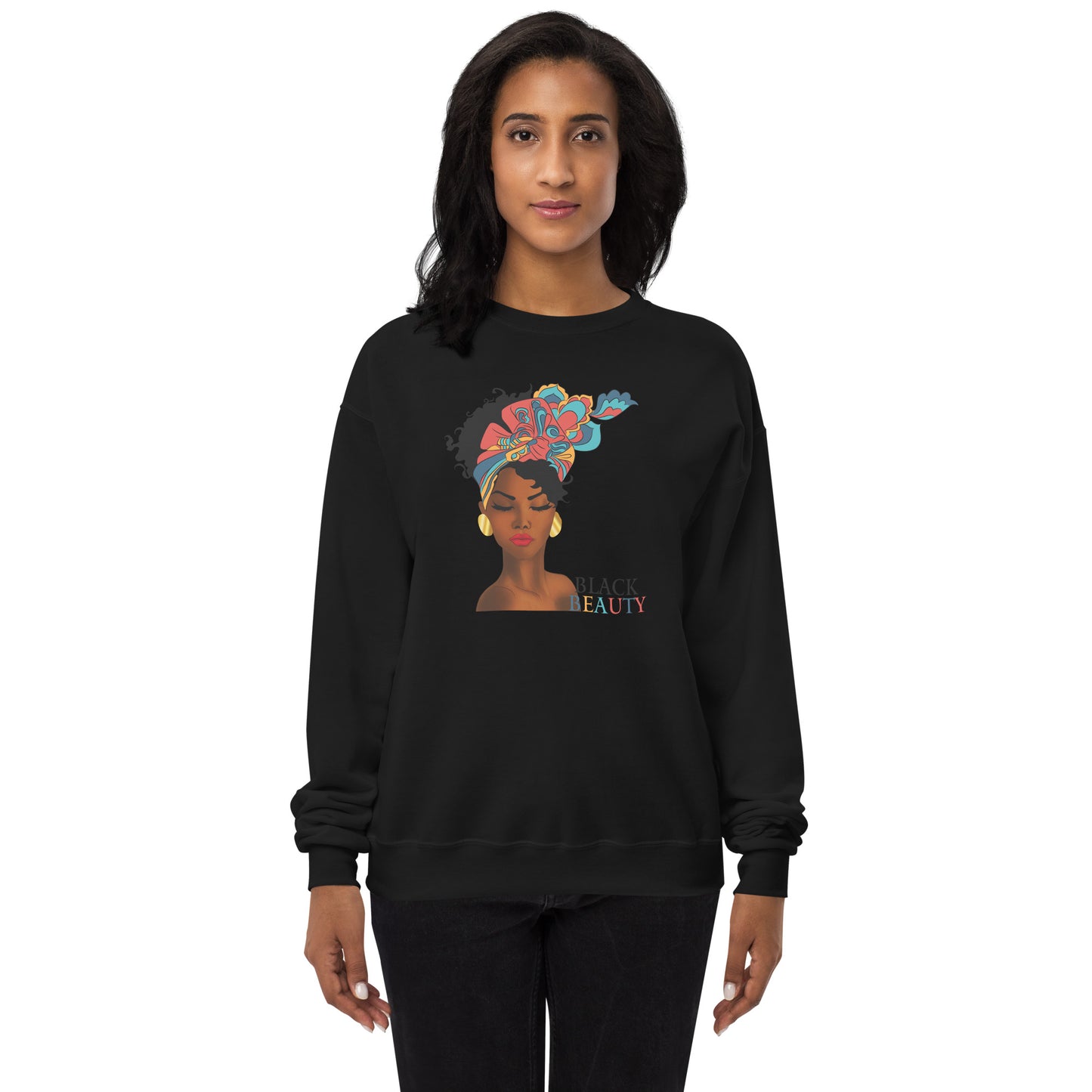 Black Beauty Unisex fleece sweatshirt