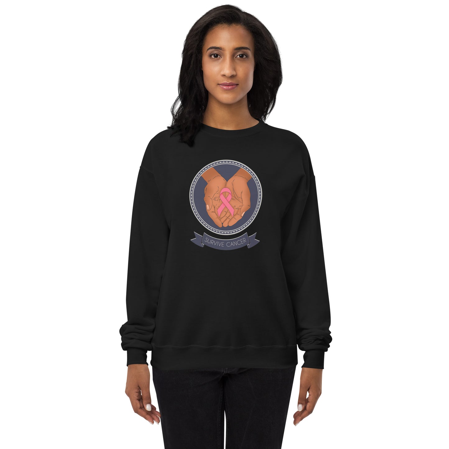 Survive Cancer Unisex fleece sweatshirt