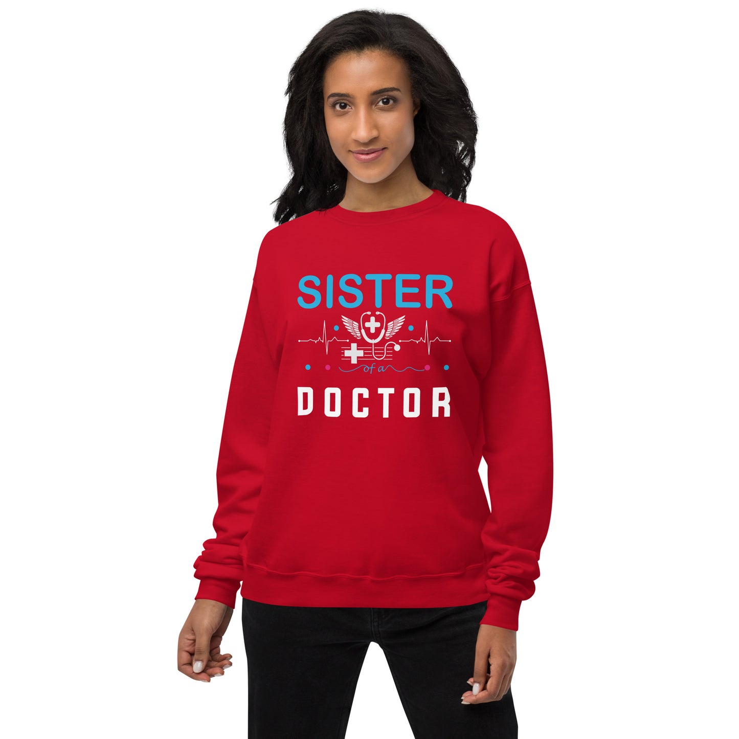 Sister Of A Doctor Unisex fleece sweatshirt