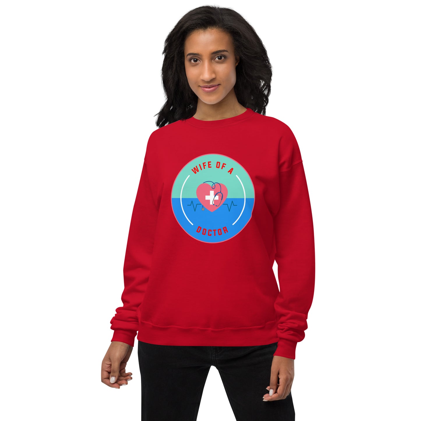 Wife Of A Doctor Unisex fleece sweatshirt