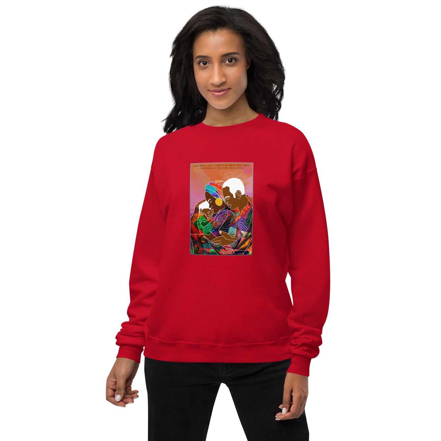 Children Are A Heritage From the Lord Unisex fleece sweatshirt