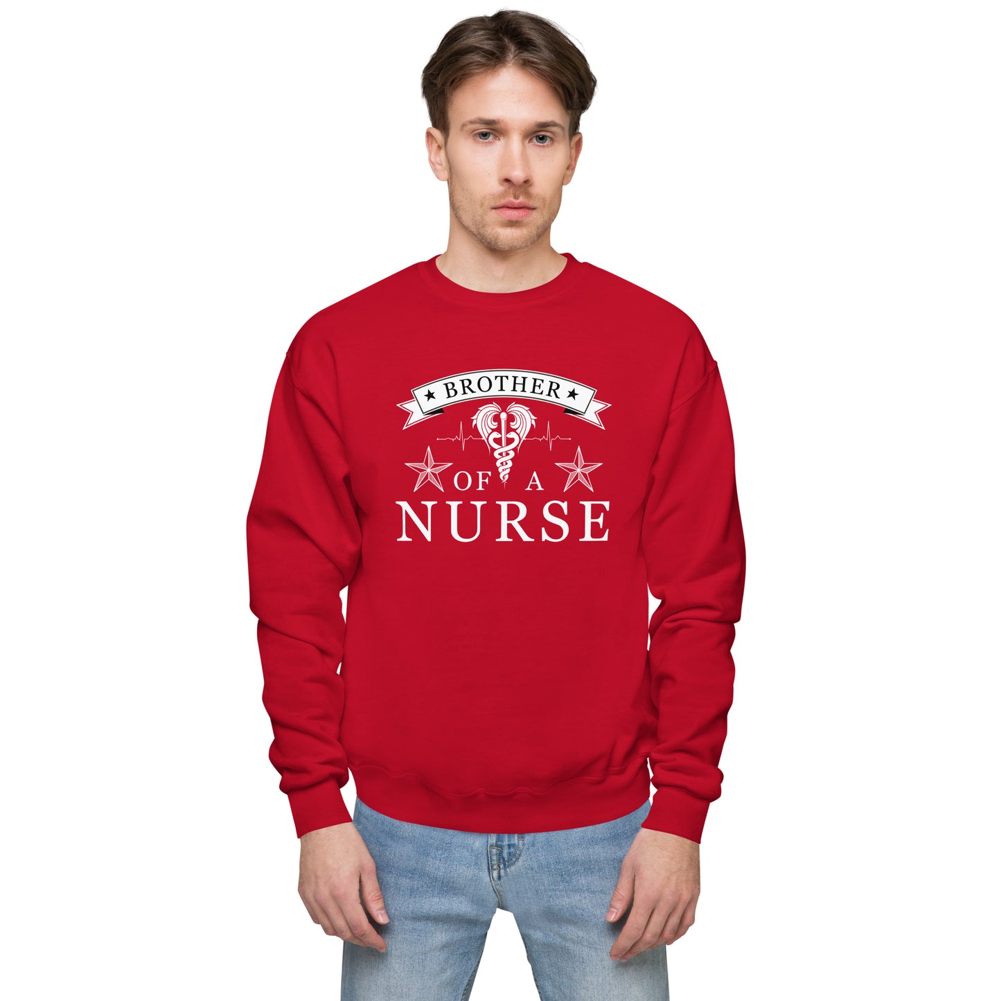 Brother Of A Nurse Unisex fleece sweatshirt