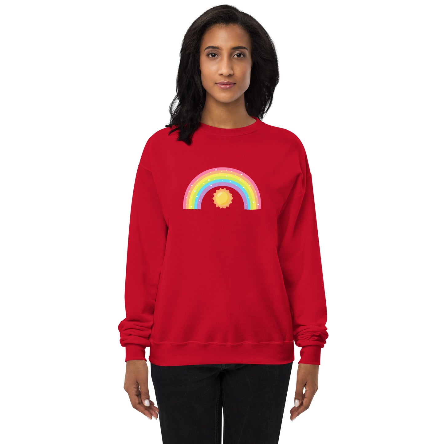 Rainbow Unisex fleece sweatshirt