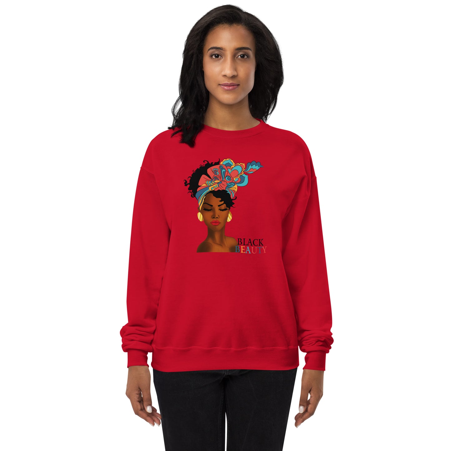 Black Beauty Unisex fleece sweatshirt