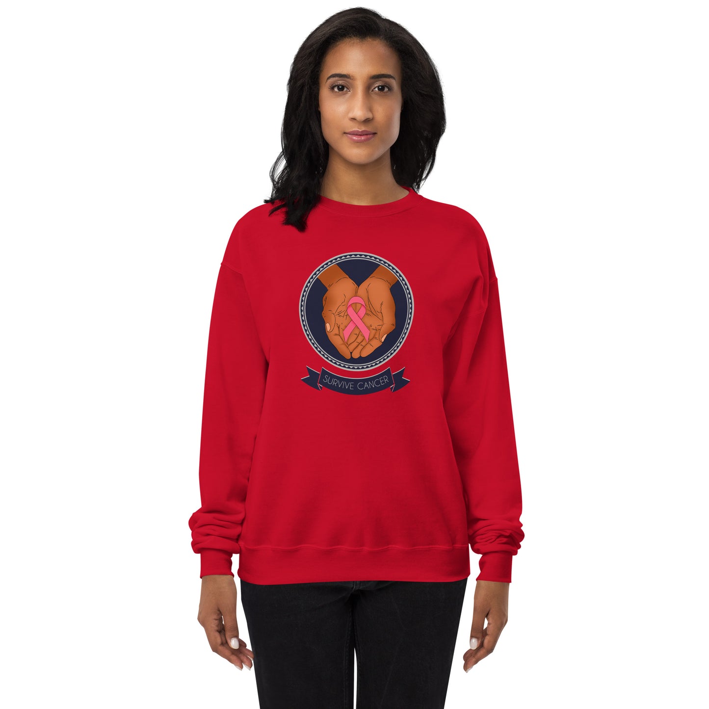 Survive Cancer Unisex fleece sweatshirt